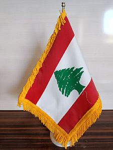 پرچم رومیزی لبنان