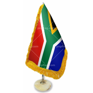 پرچم رومیزی آفریقا ساتن درجه یک پایه سنگی