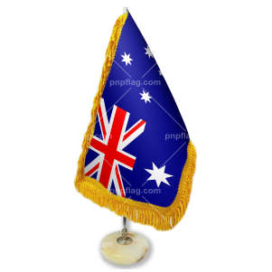 پرچم رومیزی استرالیا  ساتن درجه یک پایه سنگی
